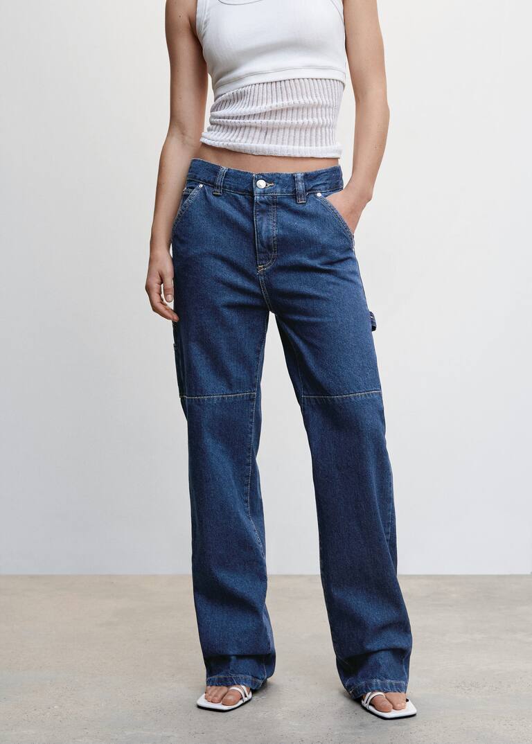 Carpenter cargo jeans Women Mango USA