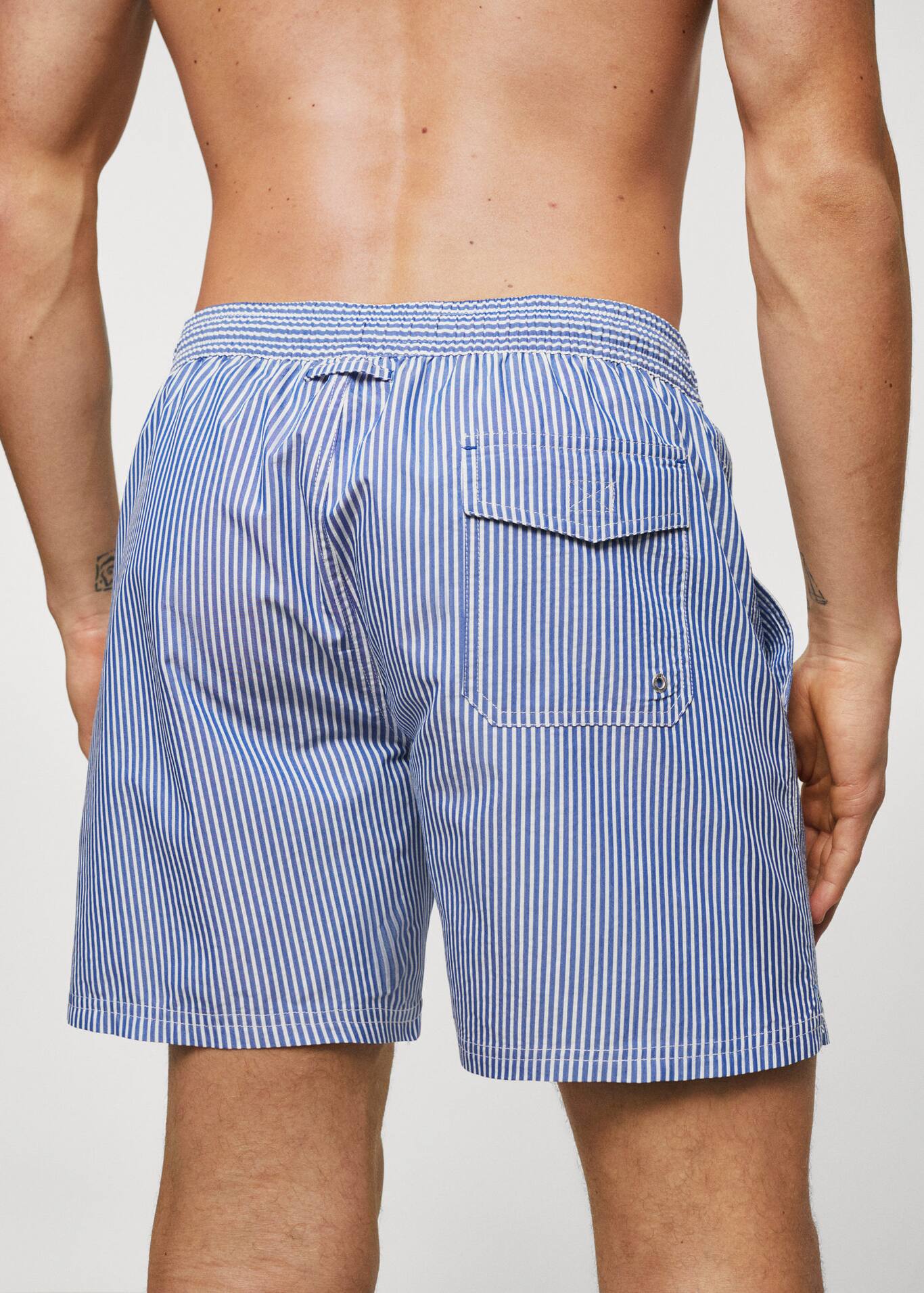 Striped swimming trunks Men Mango Man USA