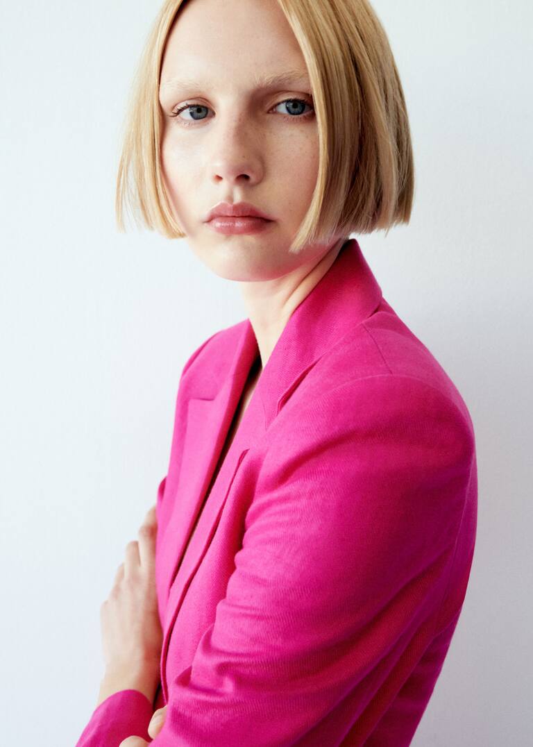 Blazer Suit 100 Linen Women Mango United Kingdom blazer-suit-100-linen-women-mango-united-kingdom