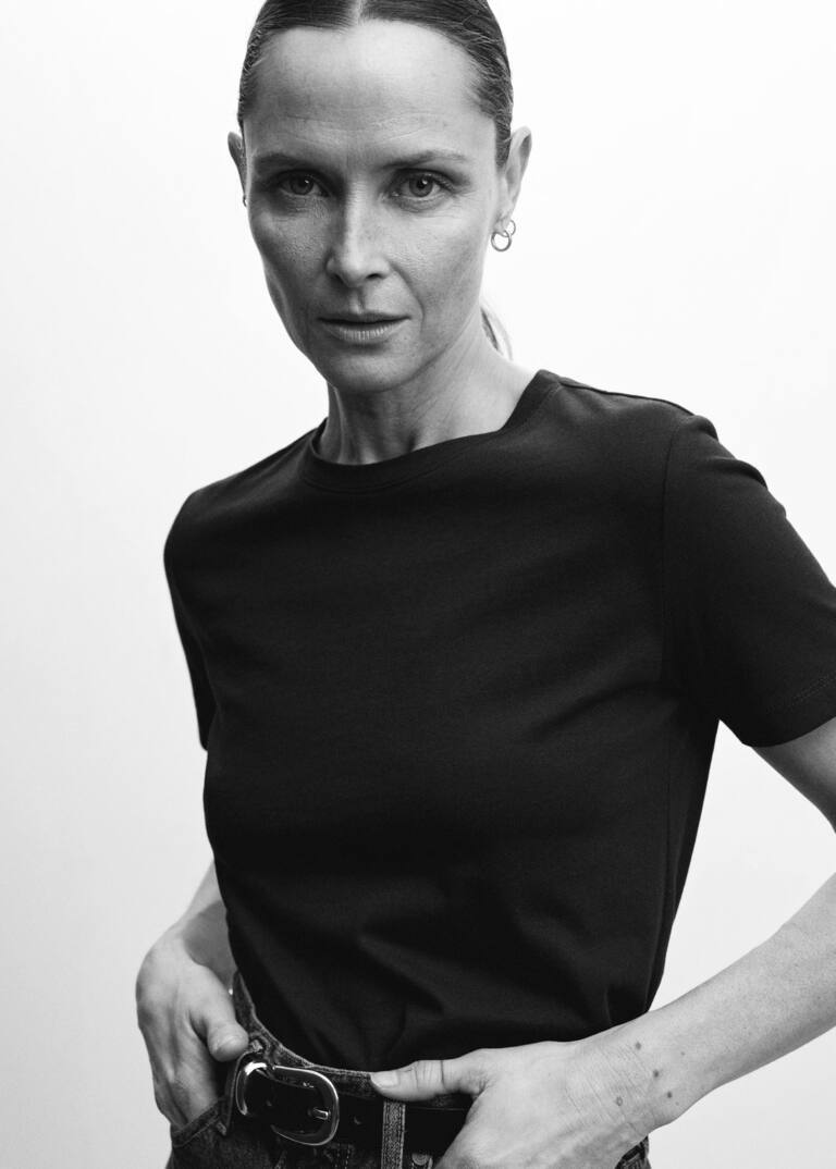 100 cotton tshirt Woman Mango Hong Kong