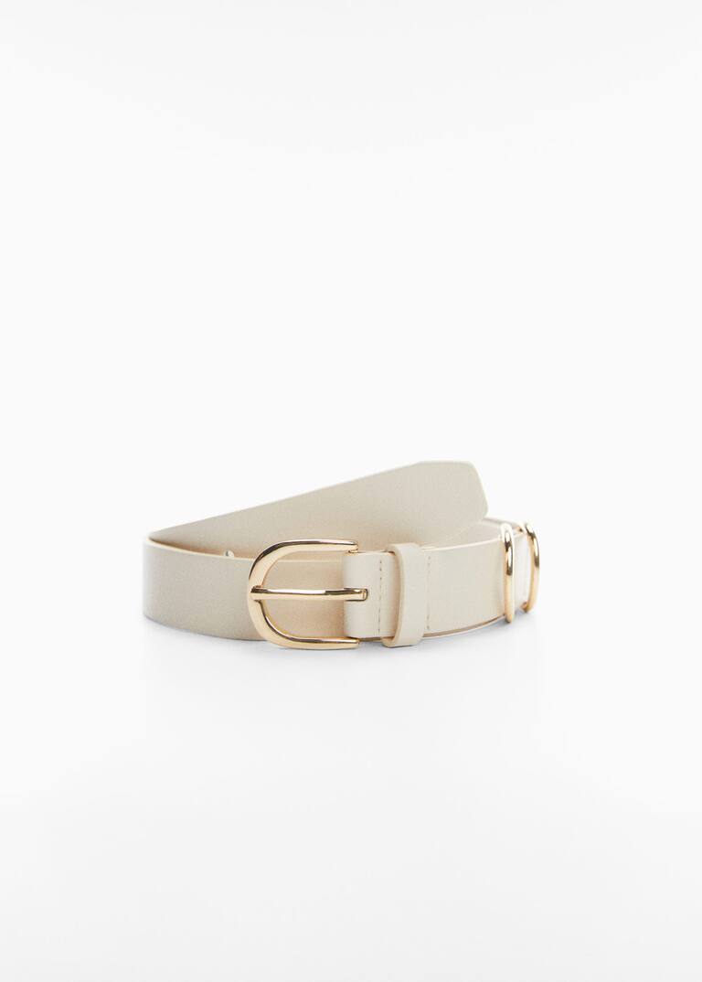 Buckle skinny belt Women Mango USA