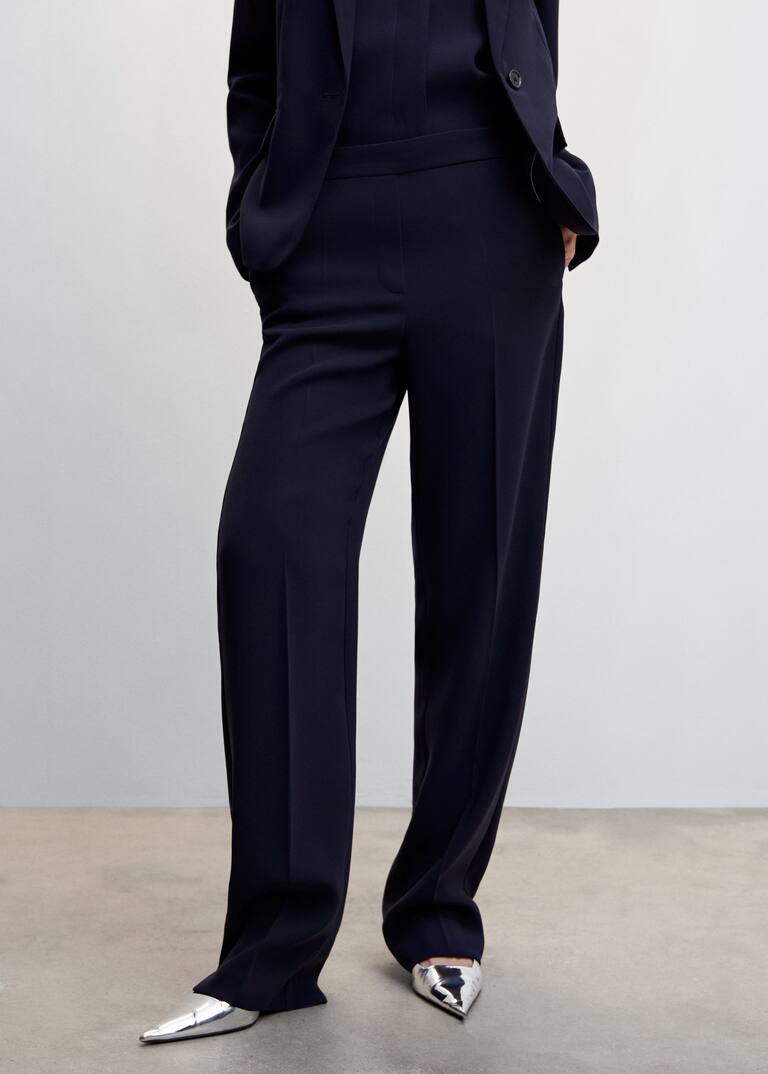 Elastic waist suit trousers Women Mango United Kingdom