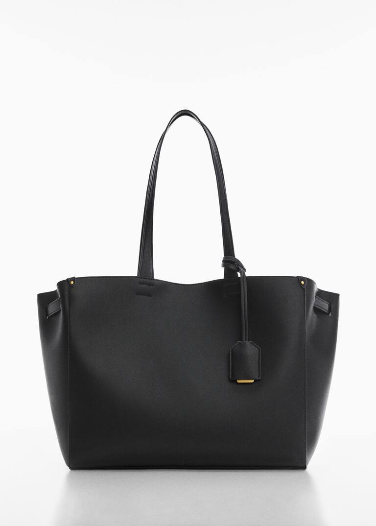 orange and white purse