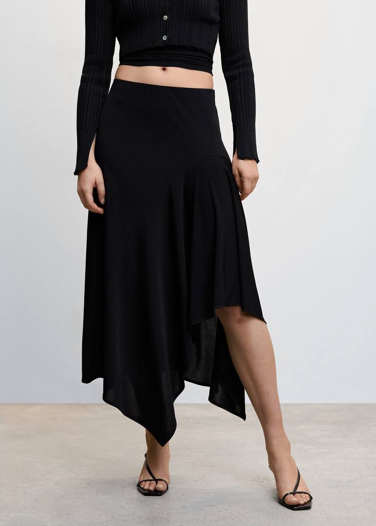 Asymmetrical skirt Women Mango USA
