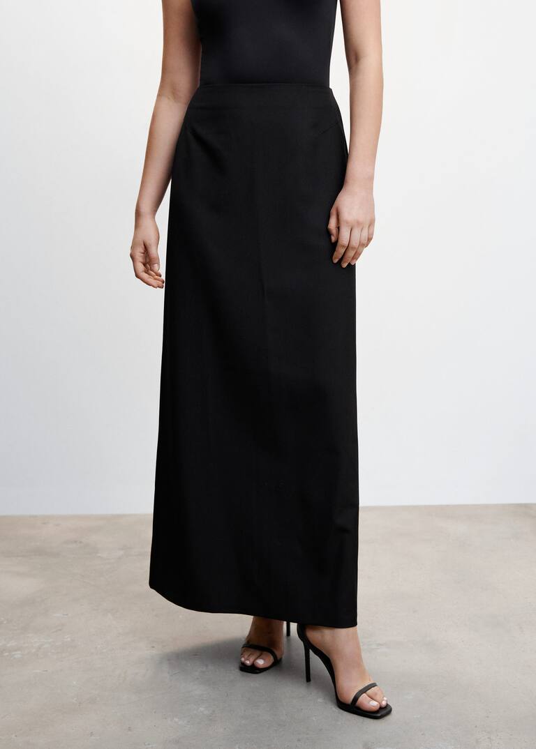 Flowy long skirt Women Mango USA