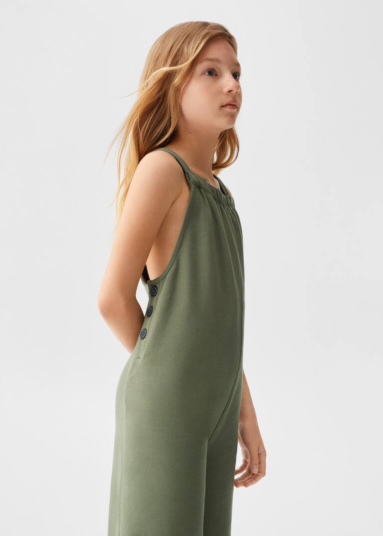 Cotton long jumpsuit Women Mango United Kingdom
