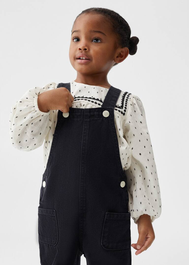 Denim dungaree Women Mango USA