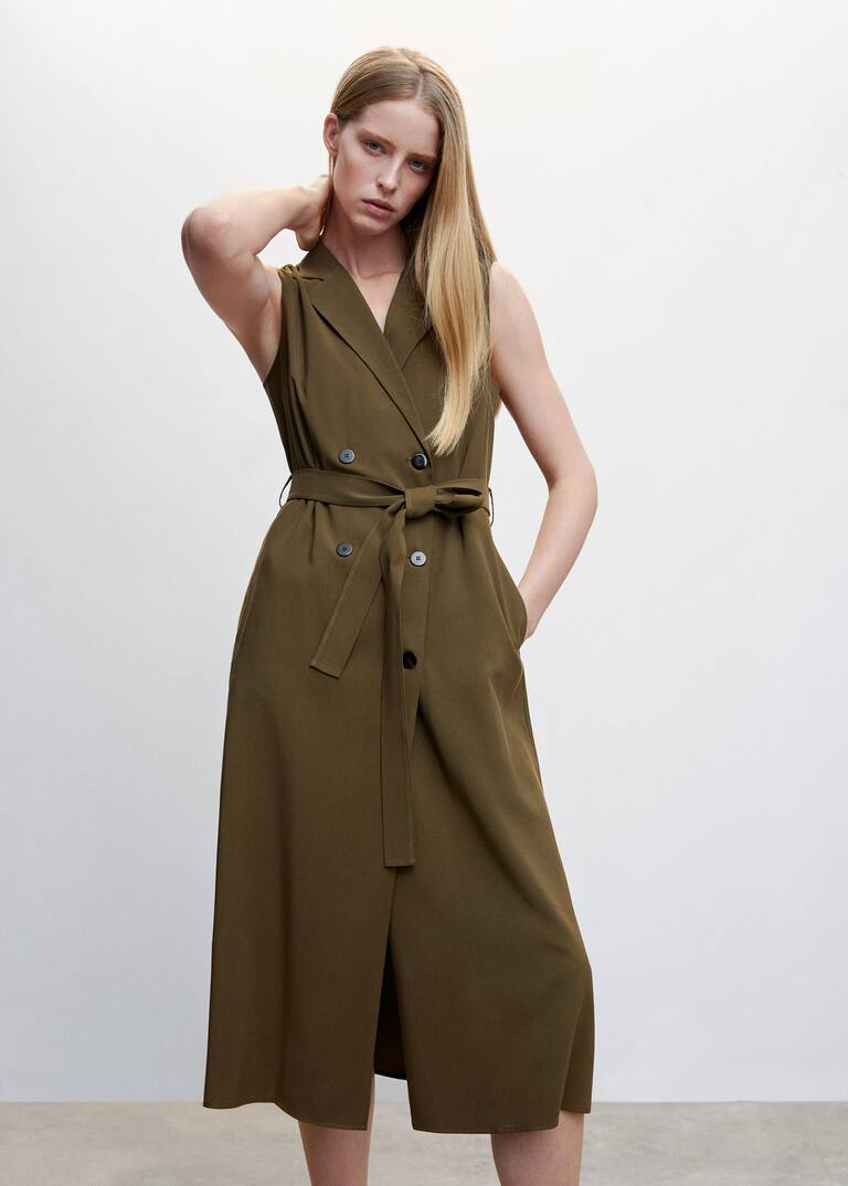 Midi vest dress Woman Mango Canada