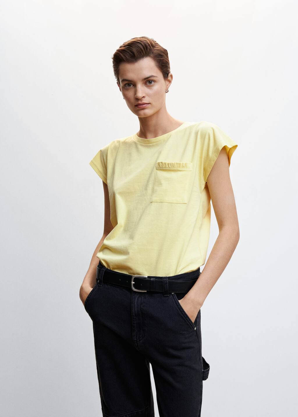 Mango Chestpocket cotton shirt 4718710701