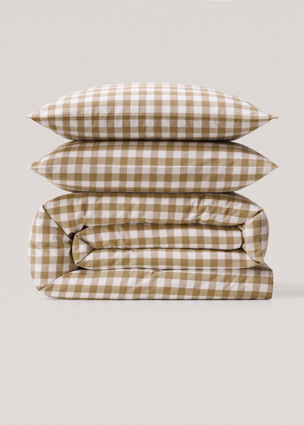 Housse de couette 100 % coton vichy lit de 180 cm - Home | Mango Home