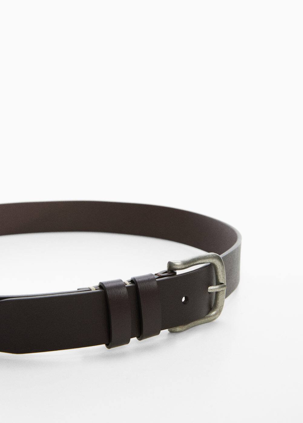 Buckle Leather Belt Men MANGO OUTLET USA buckle-leather-belt-men-mango-outlet-usa