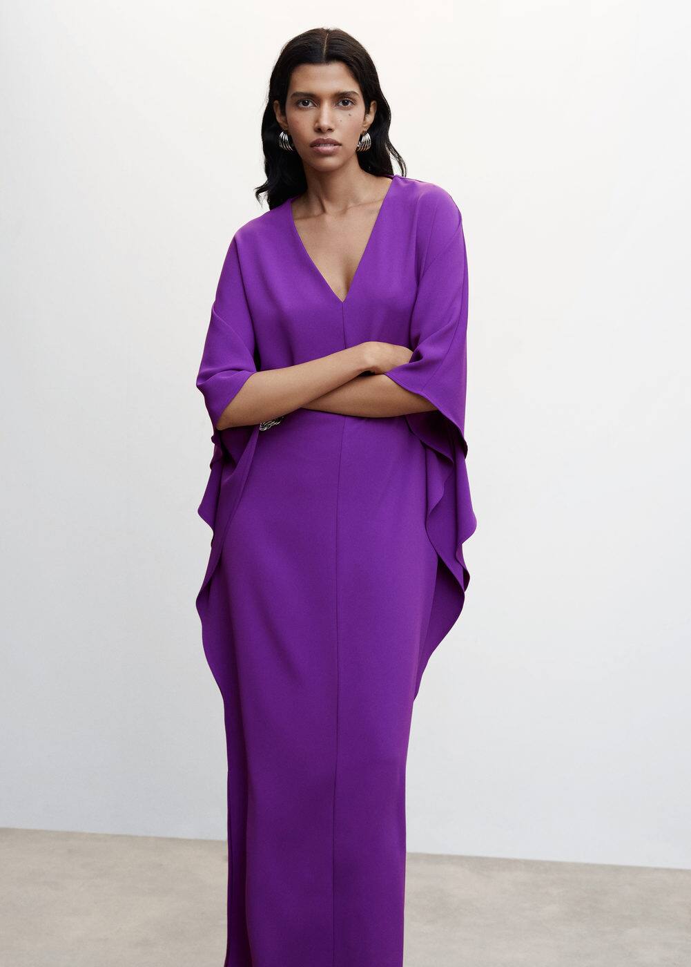 Open sleeve dress Women MANGO OUTLET USA