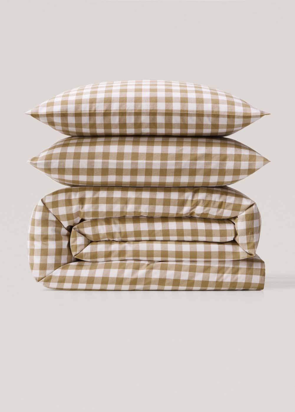 100 cotton gingham check duvet cover 135cm bed Home Mango Home