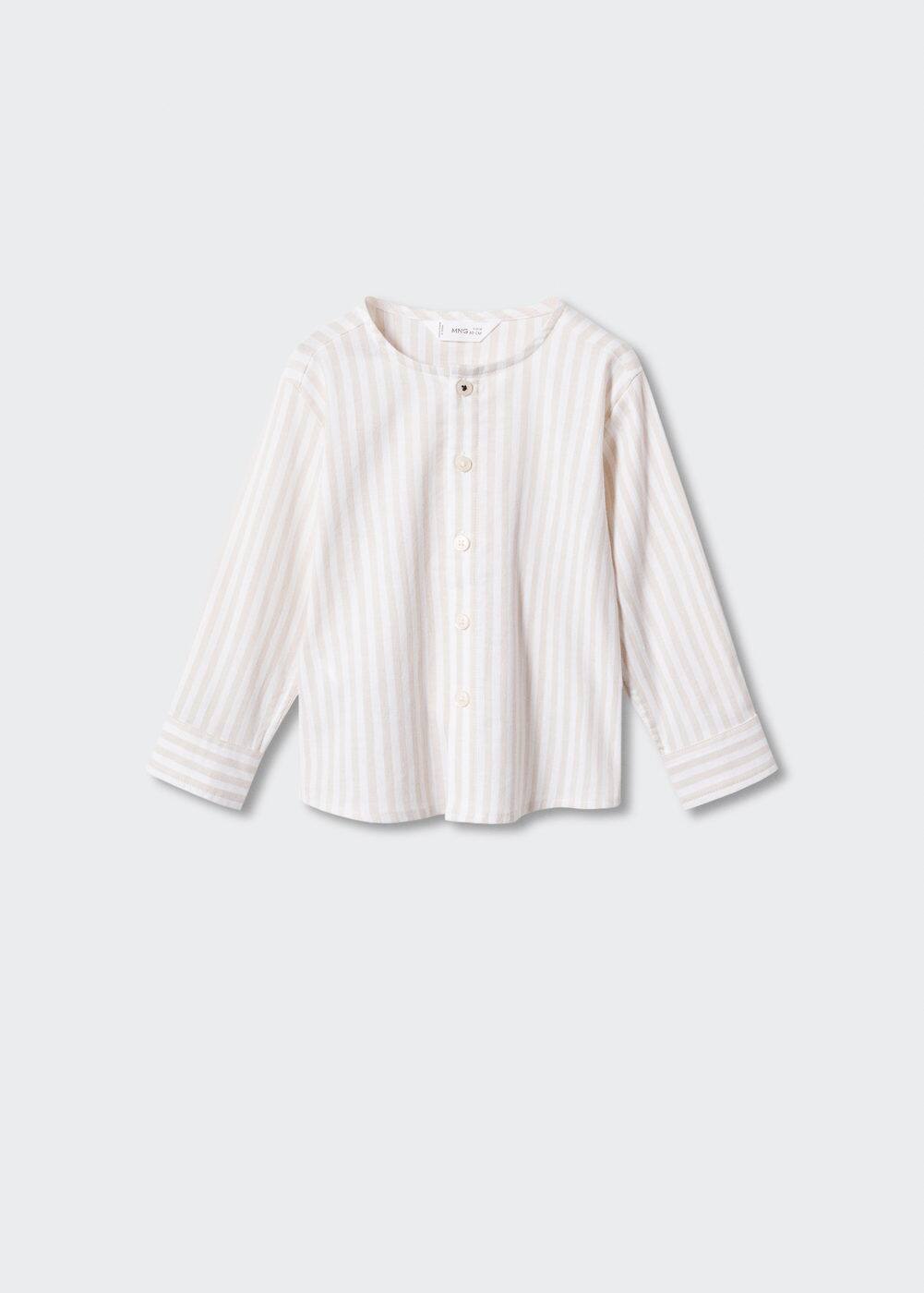 Streifenhemd Mit Mao kragen Damen Mango Schweiz streifenhemd-mit-mao-kragen-damen-mango-schweiz