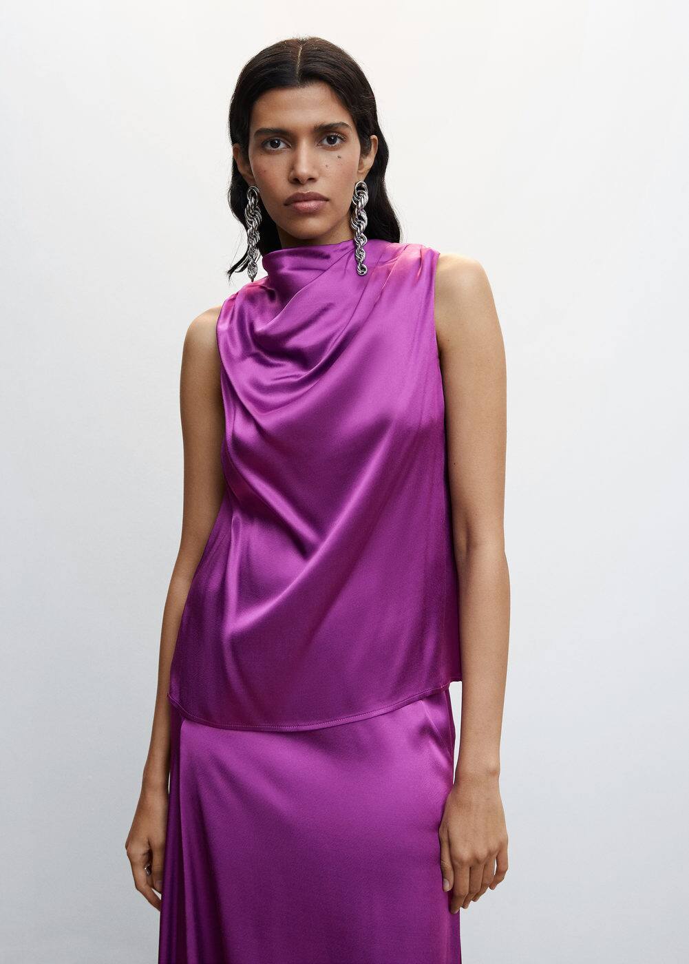 satin-blouse-with-draped-neck-woman-mango-outlet-bulgaria