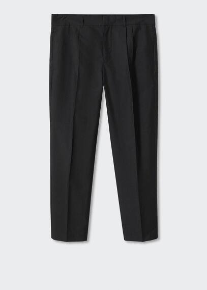 Mango Man Trousers Black In Black
