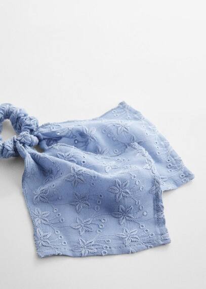 MANGO TEEN Bow hair tie sky blue