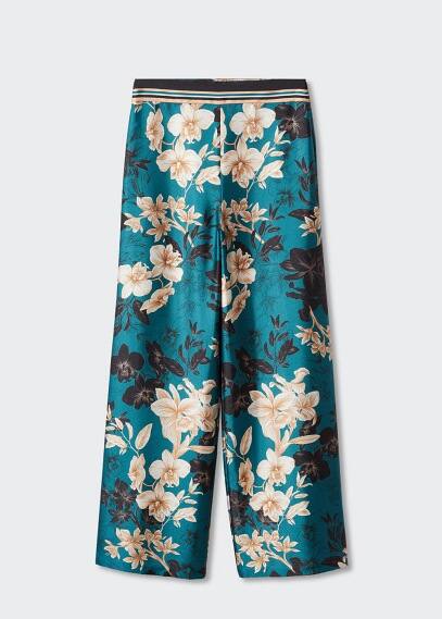 Mango Trousers Blue In Blue