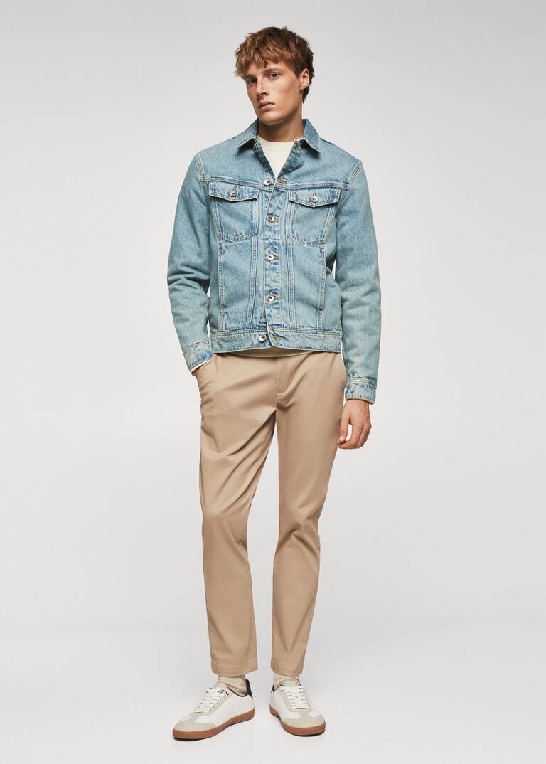 Vintage wash denim jacket Men Mango Man United Kingdom