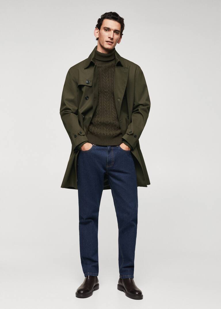 Classic waterrepellent trench coat Men Mango Man USA