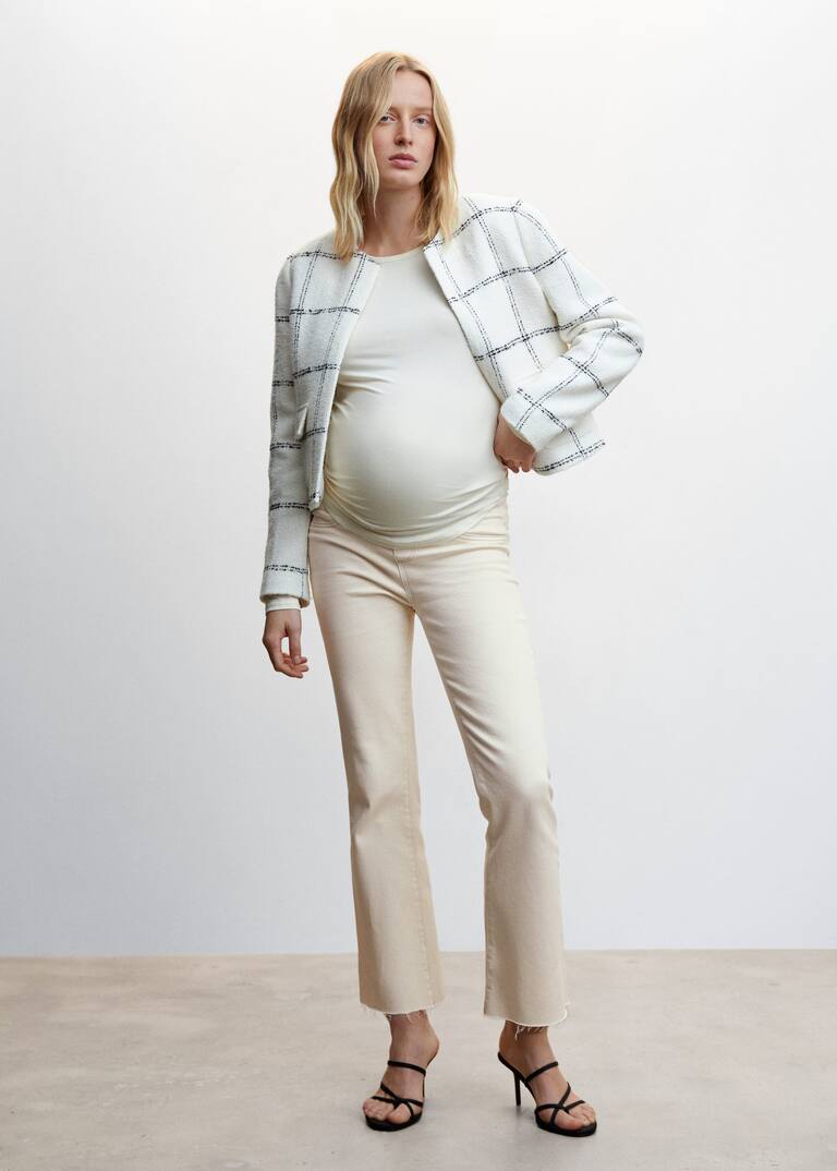 Maternity flared cropped jeans Women Mango United Kingdom