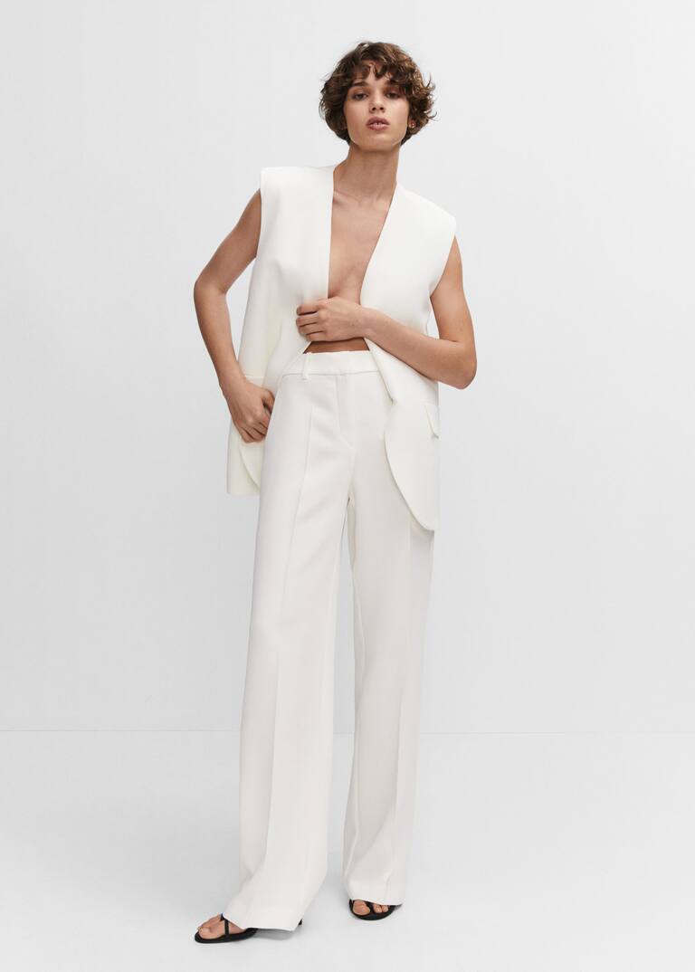 wide leg suit pants Women Mango USA