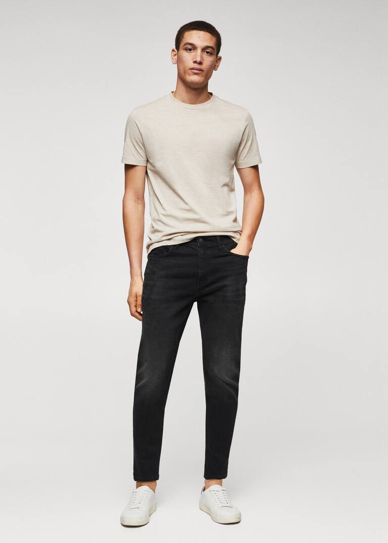 Tom tapered cropped jeans Men Mango Man USA