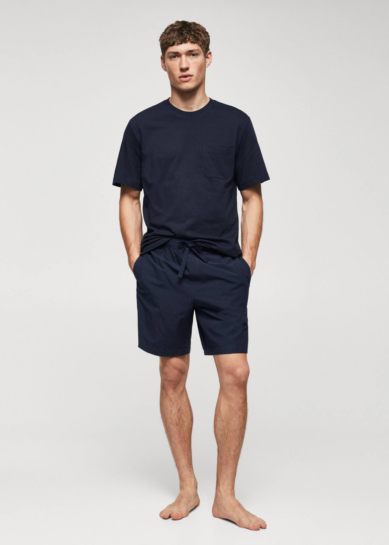 Cotton pajama shorts pack Men MANGO OUTLET USA