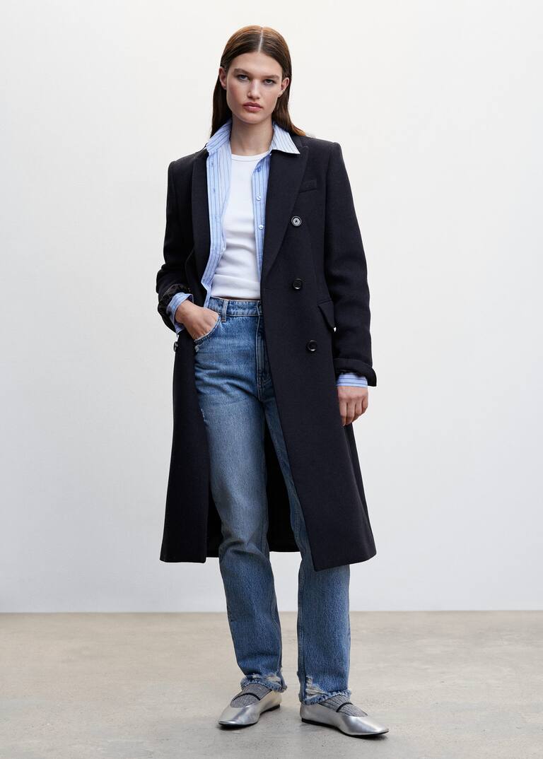 Tailored wool coat Women Mango USA