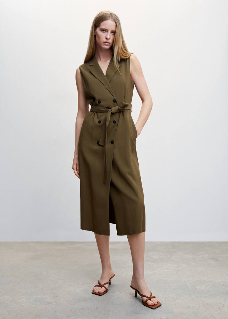Midi vest dress Woman Mango Canada