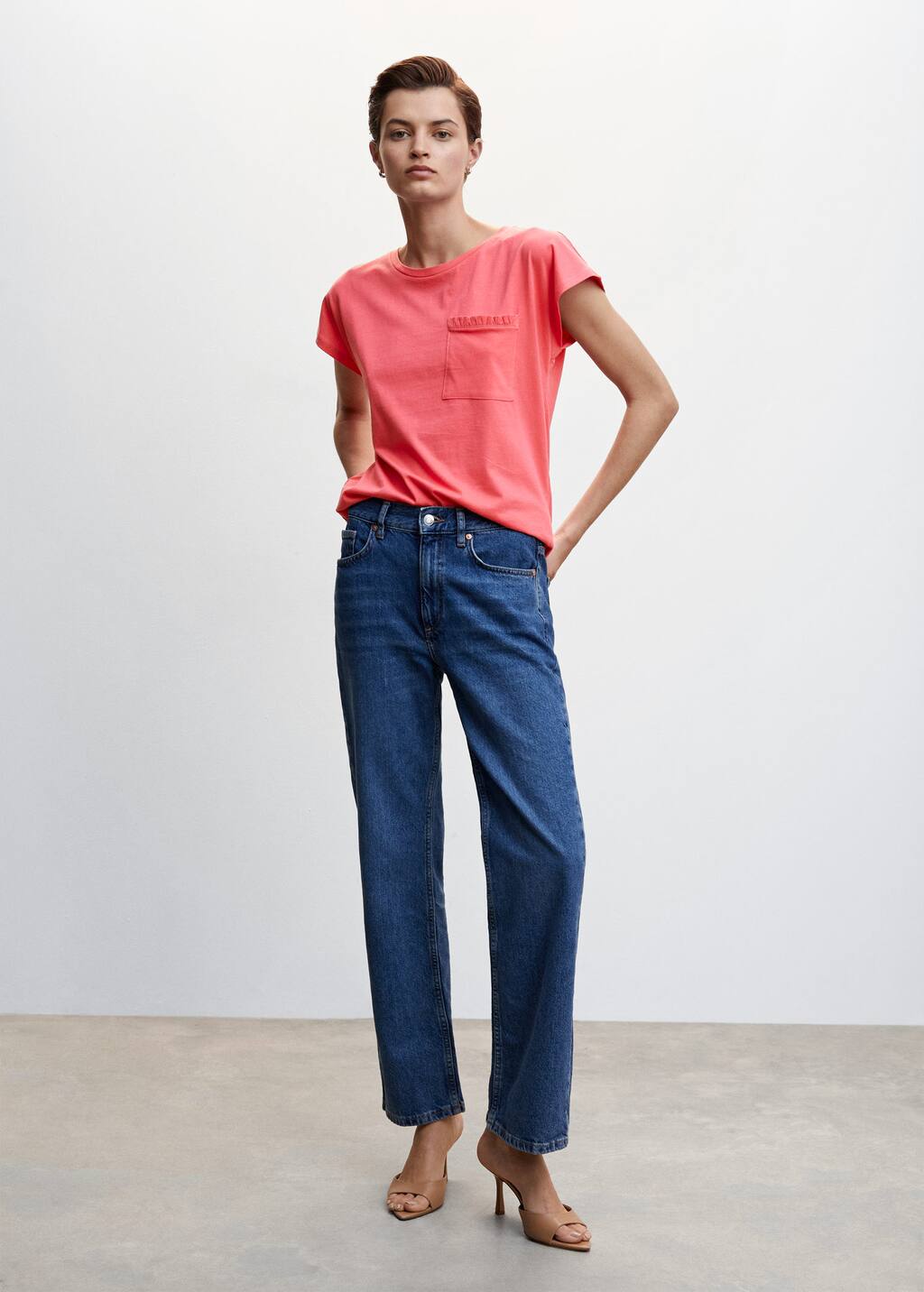 Mango Chestpocket cotton shirt 4718710701