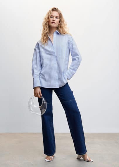 Mango Shirt Sky Blue