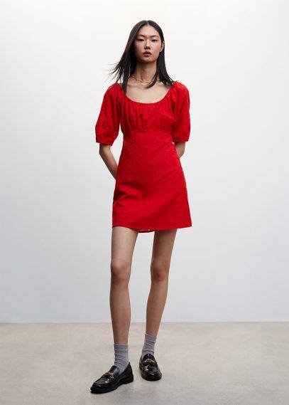 Mango Dress Red In Red