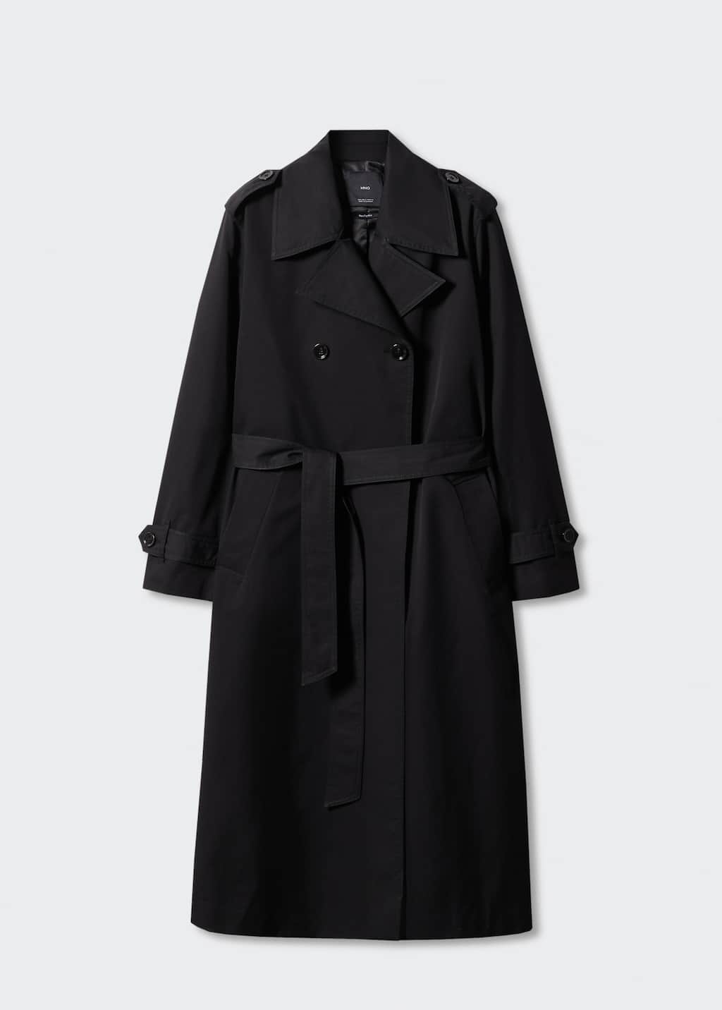 Double-button trench coat