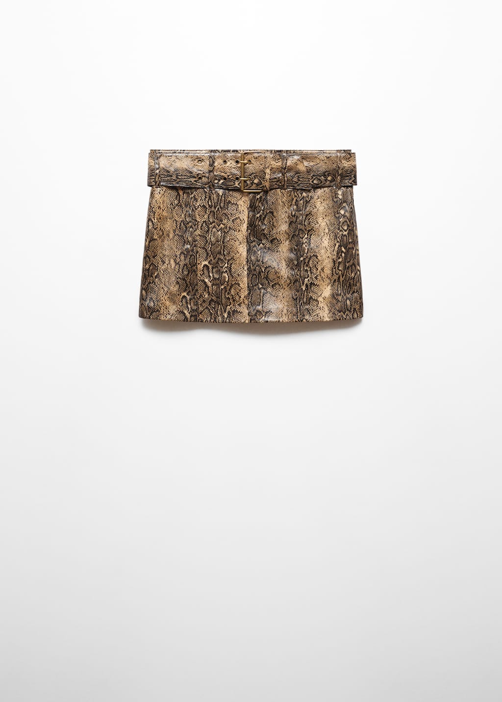 Animal-print mini-skirt