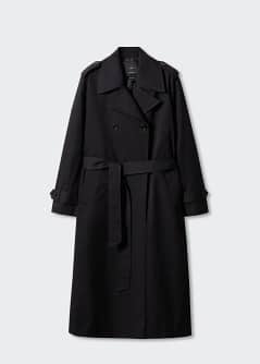 Double-button trench coat
