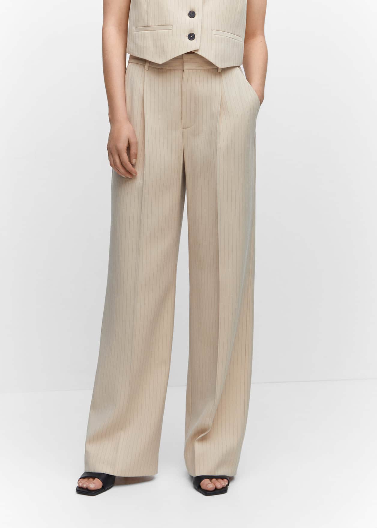 Chalk-stripe pants