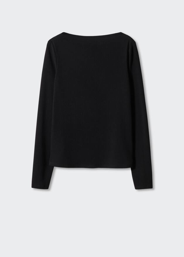 Boat neck tshirt Women Mango USA