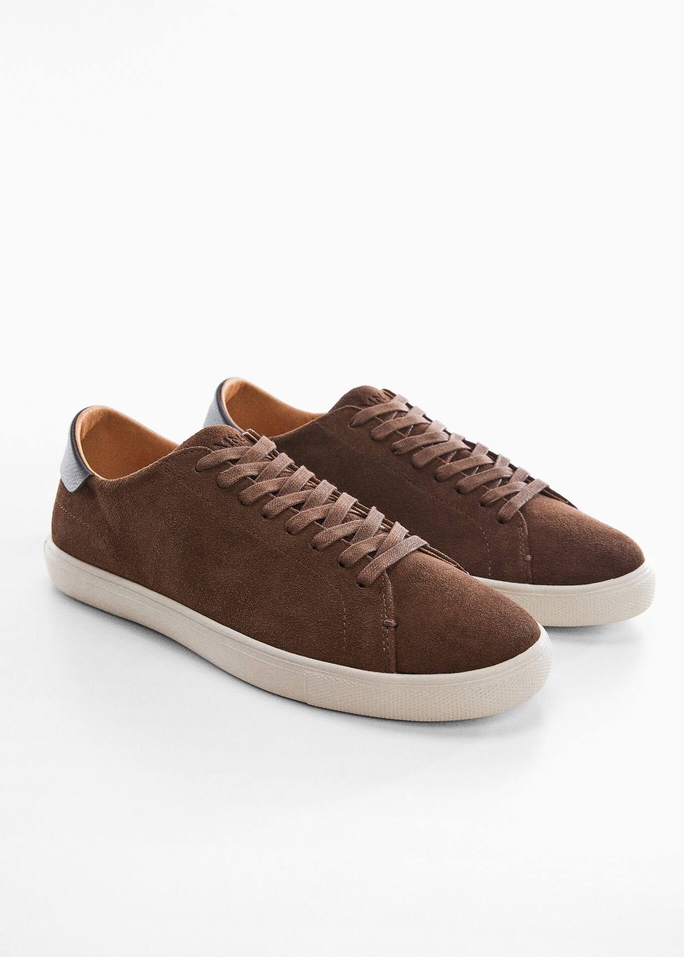 Laces suede sneaker Men Mango Man USA