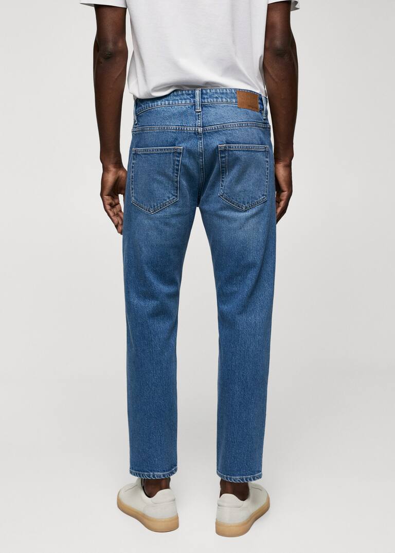 Ben tapered cropped jeans Men Mango Man United Kingdom