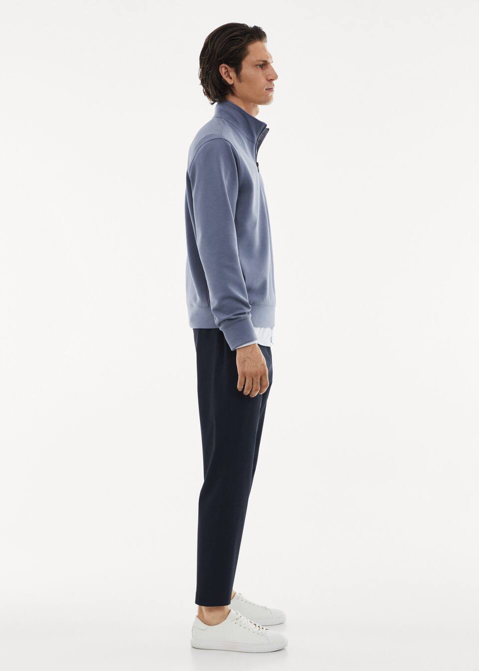 Breathable zipneck sweatshirt Men Mango Man United Kingdom