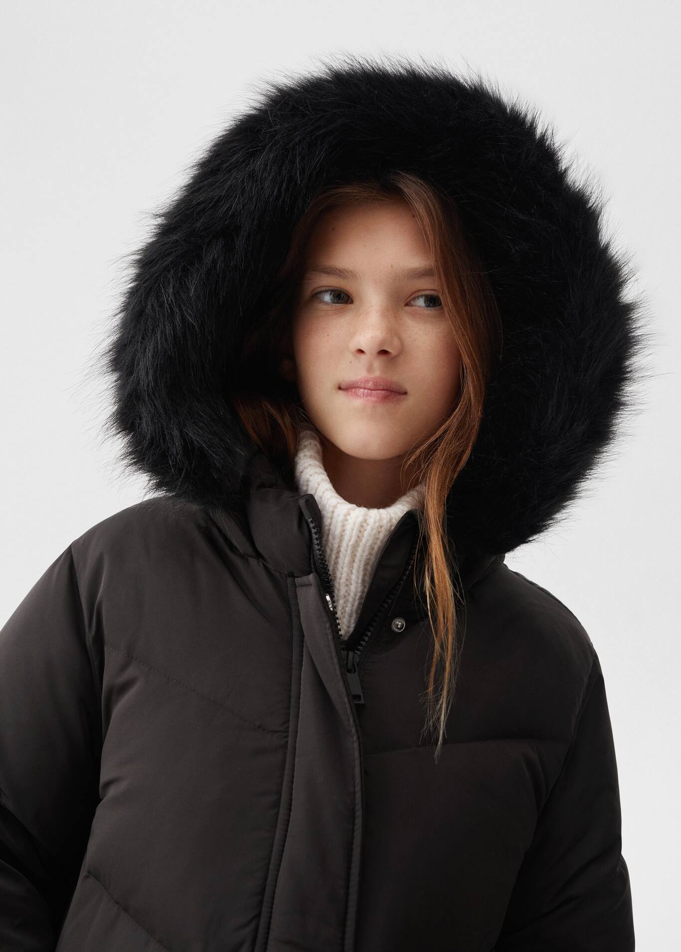 Quilted down anorak Women Mango USA