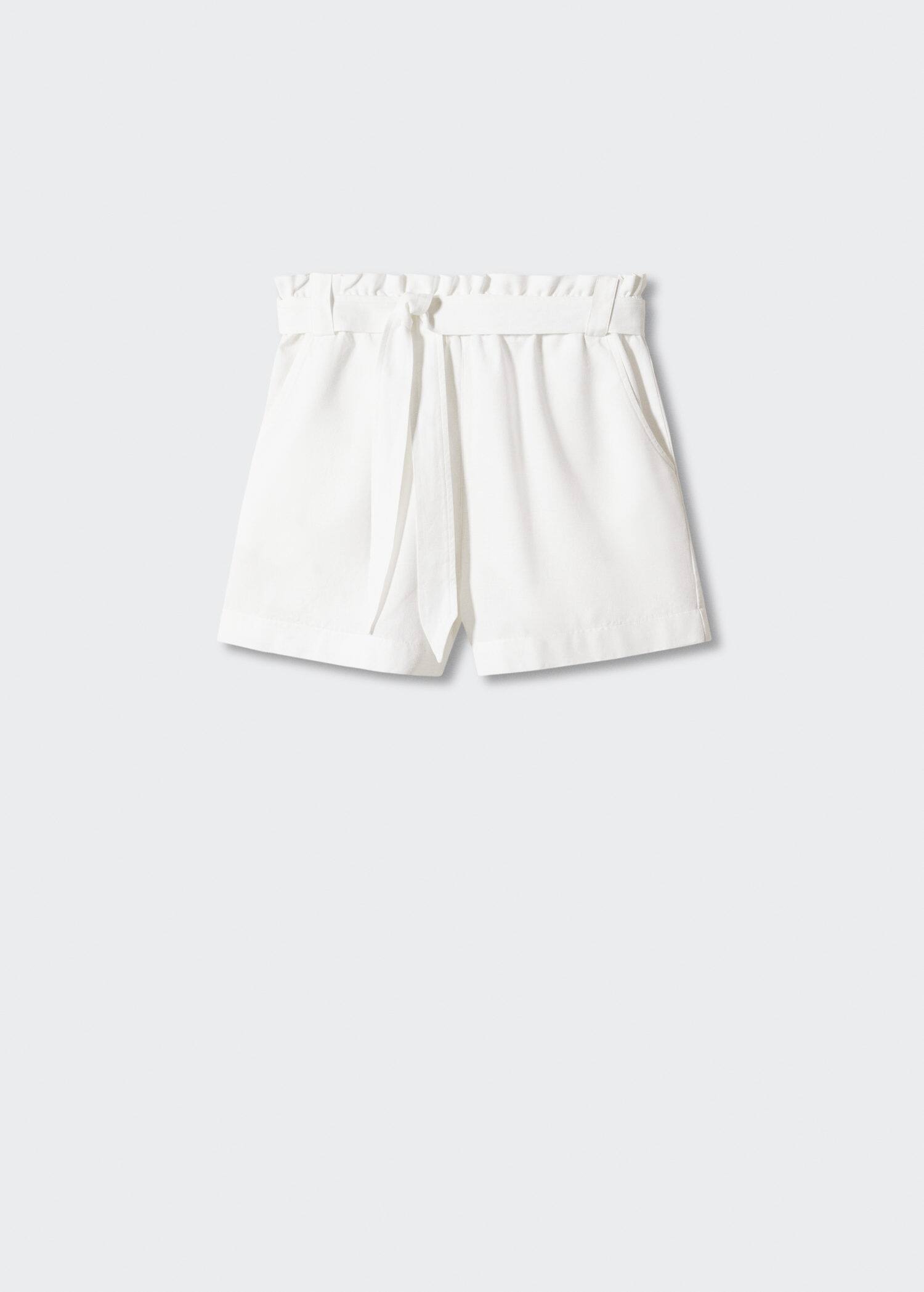 Cotton linen shorts Woman Mango Qatar