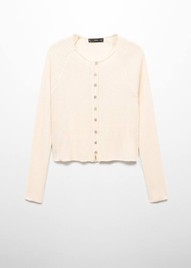 Button knit cardigan Women Mango USA