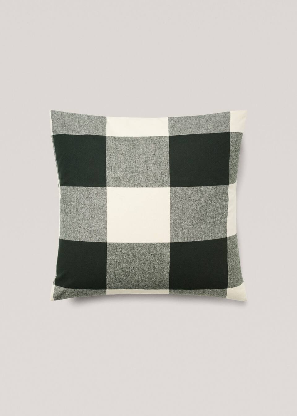 Flannel pillowcase with checkered design 60x60m Home Mango Home