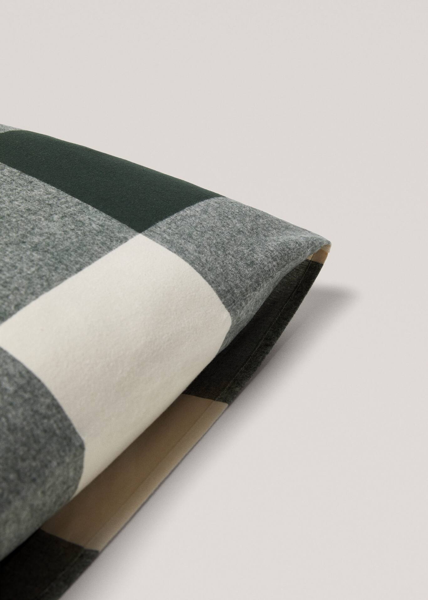 Flannel pillowcase with checkered design 60x60m Home Mango Home