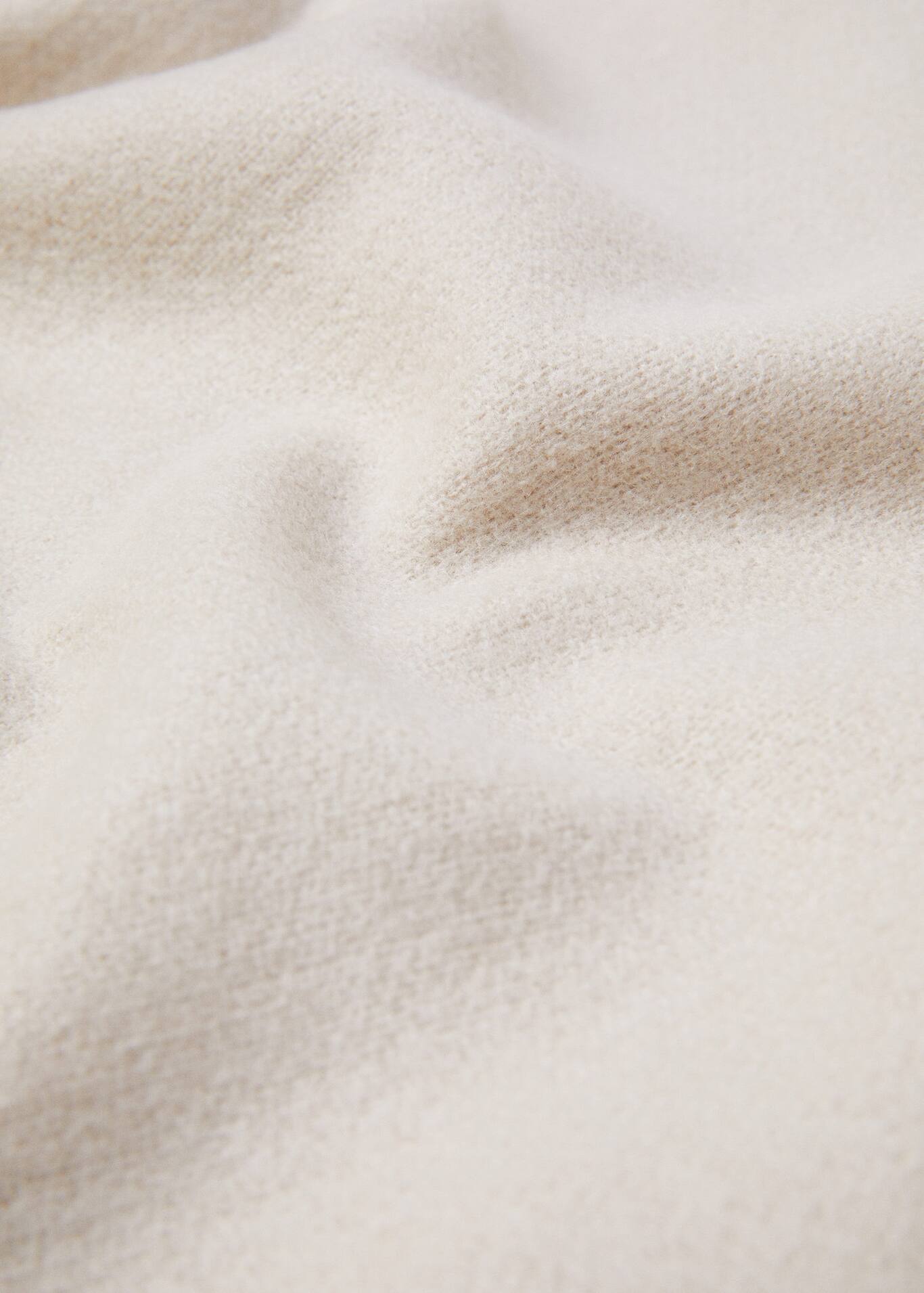 Woolblend blanket with seam detail 130x180cm Home Mango Home USA