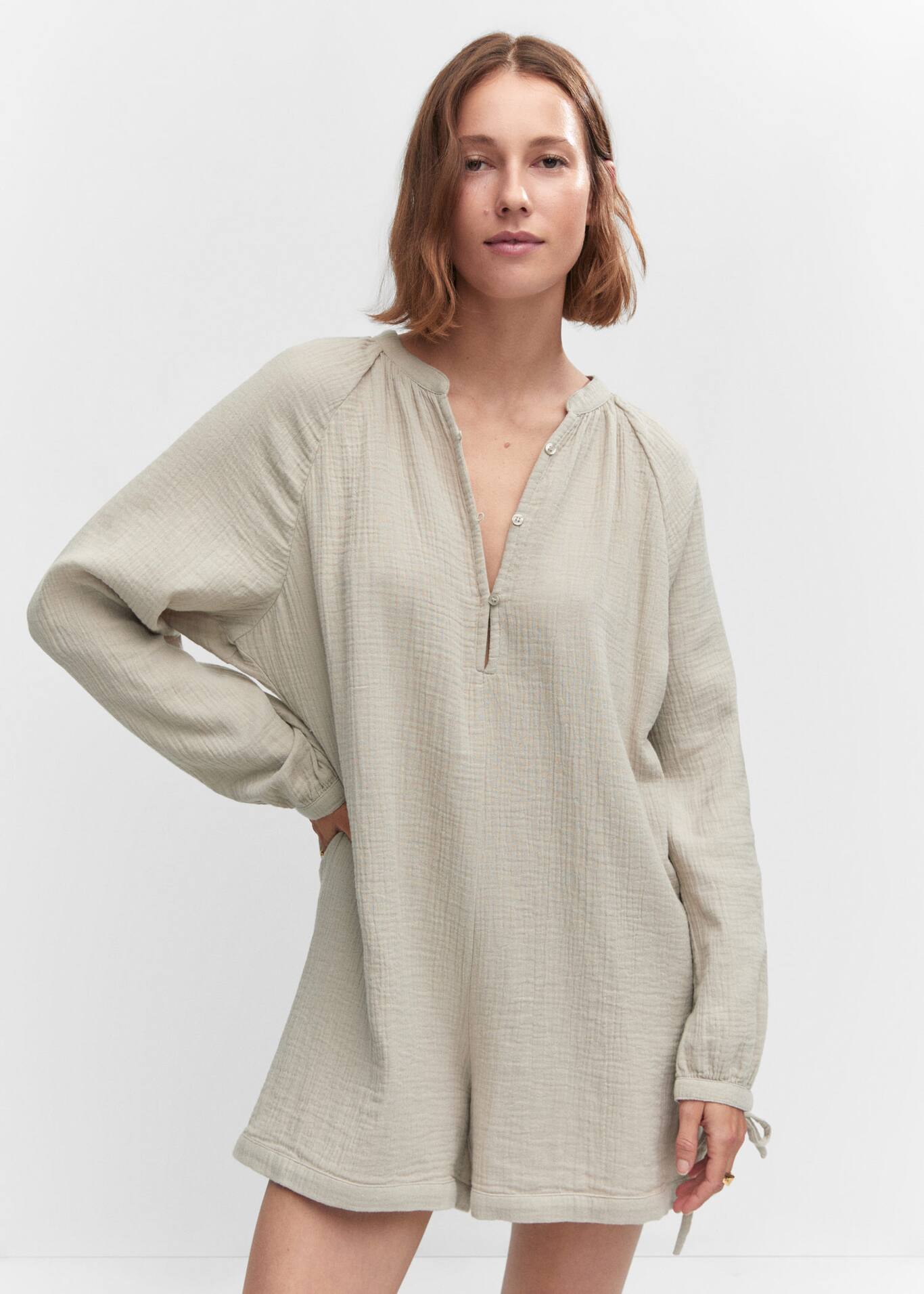 Monos De Mujer Cortos Mono Corto De Verano Para Mujer Algodón Y