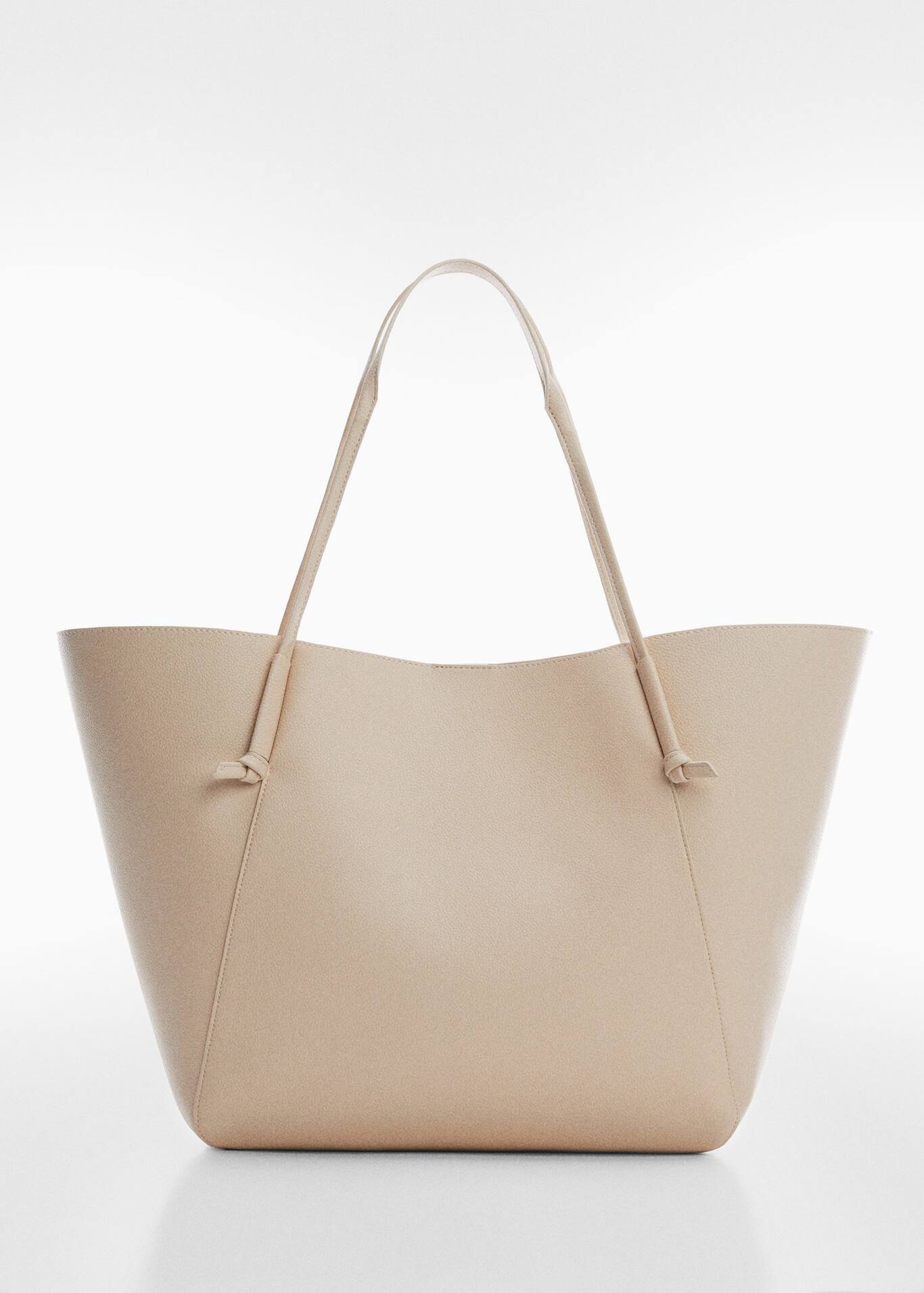 Knot handle shopper bag Woman Mango Canada