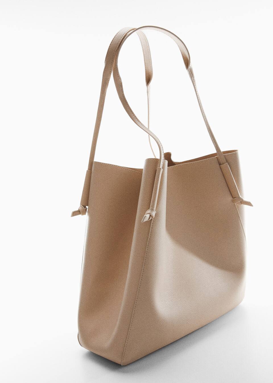 Knot handle shopper bag Woman Mango Canada